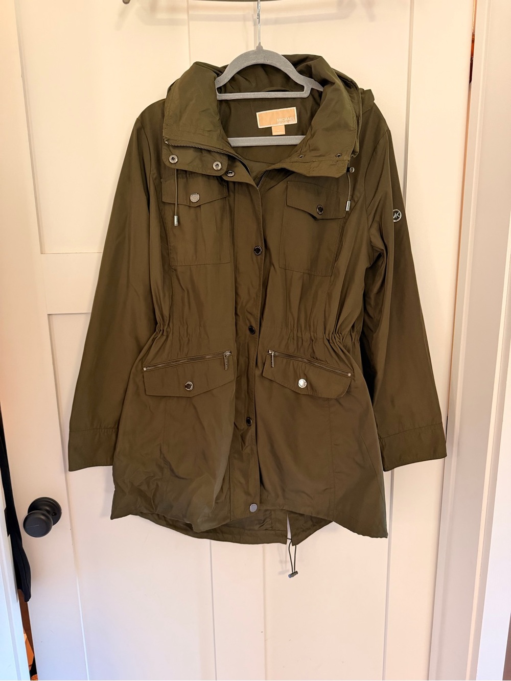 Michael Kors Olive Utility Anorak Jacket with Hood